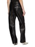 Back View - Click To Enlarge - BOTTEGA VENETA - Round Leg Leather Trousers