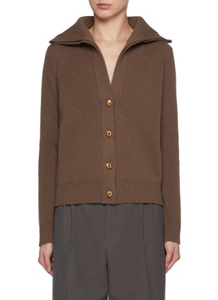 Main View - Click To Enlarge - BOTTEGA VENETA - Knot Button Wool Cardigan