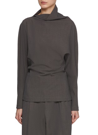 Main View - Click To Enlarge - BOTTEGA VENETA - Draped Front Top