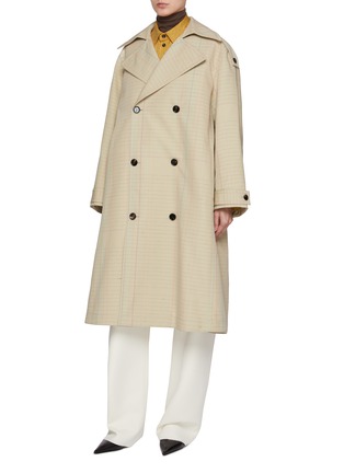 Detail View - Click To Enlarge - BOTTEGA VENETA - Notebook Cotton Silk Trench Coat