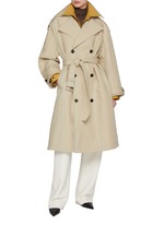 BOTTEGA VENETA | Notebook Cotton Silk Trench Coat | Women | Lane