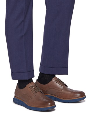 Figure View - Click To Enlarge - COLE HAAN - ØriginalGrand Remastered Wingtip Leather Men's Sneakers