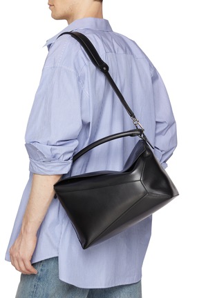 Figure View - Click To Enlarge - LOEWE - Large Puzzle Edge Leather Bag