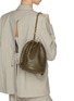 Front View - Click To Enlarge - LOEWE - Flamenco Purse Leather Bucket Bag