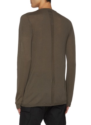 Back View - Click To Enlarge - RICK OWENS  - Rasato Wool Sweater