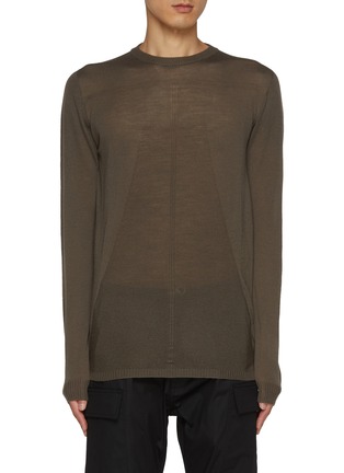 Main View - Click To Enlarge - RICK OWENS  - Rasato Wool Sweater