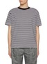 Main View - Click To Enlarge - J∞QUALITY - Goodpeople Goodstitching Goodproduct Contrast Crewneck Striped Cotton T-Shirt