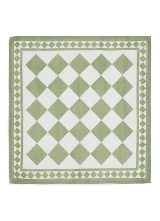 Main View - Click To Enlarge - SUMMERILL & BISHOP - X Claridge's Linen Napkin — Green Check