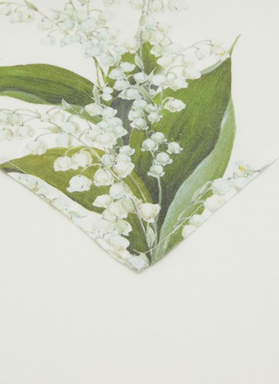 Detail View - Click To Enlarge - SUMMERILL & BISHOP - Lily of the Valley 'Muguet' Linen Napkin — Pale Green