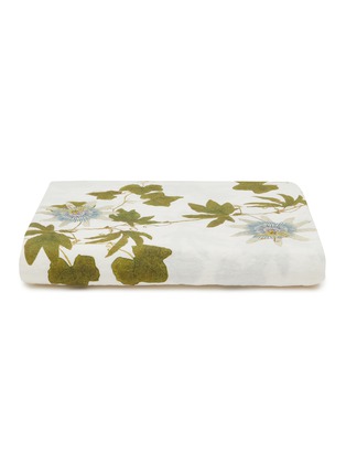 Main View - Click To Enlarge - SUMMERILL & BISHOP - Linen Tablecloth — Passiflora