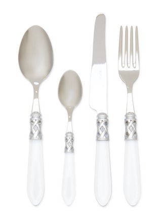 Main View - Click To Enlarge - CASA BUGATTI - Aladdin Stainless Steel Cutlery Set — Transparent