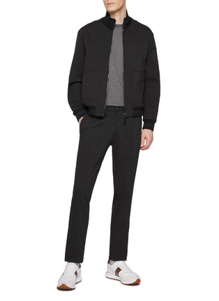 Figure View - Click To Enlarge - CANALI - Stretch Jersey Sports Pants