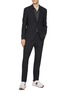 Figure View - Click To Enlarge - CANALI - Notch Lapel Single Breasted Wool Suit