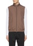 Main View - Click To Enlarge - CANALI - Stand Collar Vest