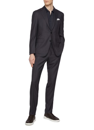 Figure View - Click To Enlarge - CANALI - Notch Lapel Single Breasted Suit