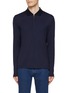 Main View - Click To Enlarge - CANALI - Long Sleeve Zip Polo Shirt