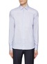 Main View - Click To Enlarge - CANALI - Cotton Dot Stripe Point Collar Shirt