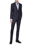 Figure View - Click To Enlarge - CANALI - Cotton Dot Stripe Point Collar Shirt