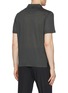 Back View - Click To Enlarge - CANALI - Short Sleeve Cotton-Cashmere Polo Shirt