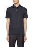 Main View - Click To Enlarge - CANALI - Short Sleeve Cotton-Cashmere Polo Shirt