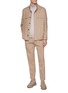 Figure View - Click To Enlarge - ZEGNA - Stand Collar Zip Up Cashseta Cashmere Silk Jacket