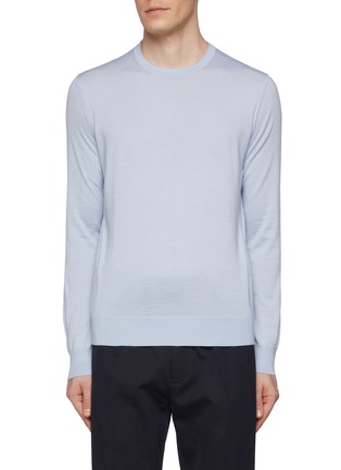 Main View - Click To Enlarge - ZEGNA - Crewneck Cashseta Cashmere Silk Sweater