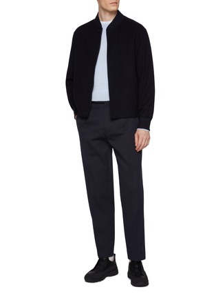 Figure View - Click To Enlarge - ZEGNA - Crewneck Cashseta Cashmere Silk Sweater