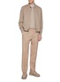 Figure View - Click To Enlarge - ZEGNA - Pleated Cotton Wool Trousers