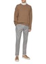 Figure View - Click To Enlarge - ZEGNA - Tapered Wool Silk Jogger Trousers