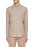 Main View - Click To Enlarge - ZEGNA - Spread Collar Cashco Cotton Cashmere Shirt