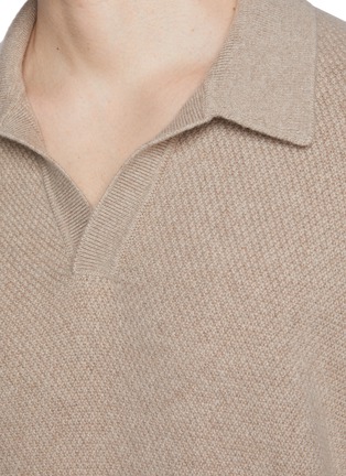  - ZEGNA - Honeycomb Oasi Cashmere Polo Shirt