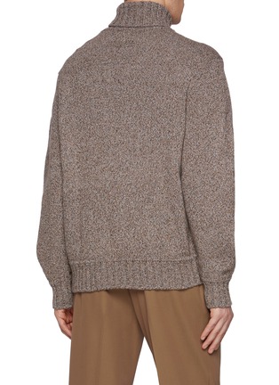 Back View - Click To Enlarge - ZEGNA - Turtleneck Oasi Cashmere Sweater