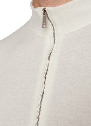  - ZEGNA - Oasi Mock Neck Half Zip Cashmere Sweater