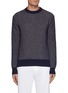 Main View - Click To Enlarge - ZEGNA - Contrast Edge Cashmere Mohair Silk Sweater