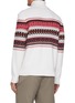 Back View - Click To Enlarge - ZEGNA - Jacquard Centre Turtleneck Cashmere Sweater