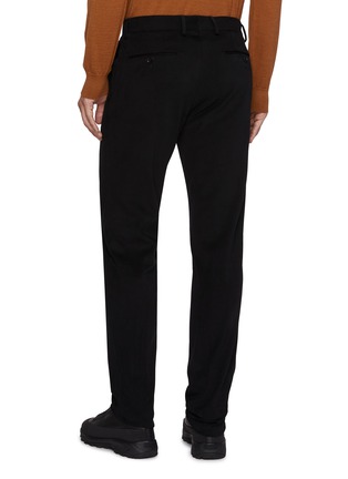 Back View - Click To Enlarge - ZEGNA - Winter Chino Flat Front Pants