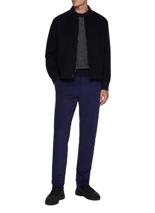 Figure View - Click To Enlarge - ZEGNA - Winter Chino Flat Front Pants