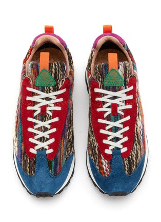 Detail View - Click To Enlarge - FLOWER MOUNTAIN - New Asuka Uni Suede Wool Men's Sneakers