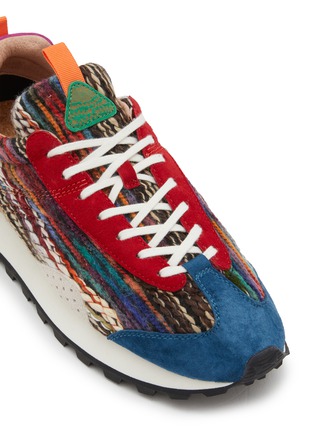 Detail View - Click To Enlarge - FLOWER MOUNTAIN - New Asuka Uni Suede Wool Men's Sneakers