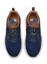 Detail View - Click To Enlarge - FLOWER MOUNTAIN - Yamano 3 Man Suede Textile Men's Sneakers