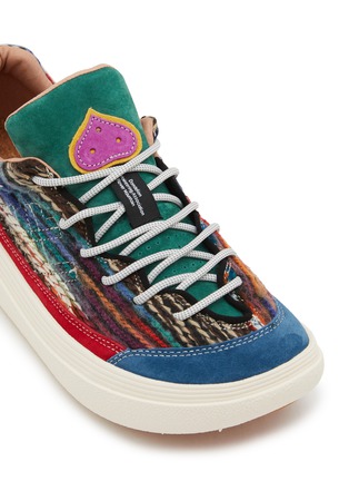 Detail View - Click To Enlarge - FLOWER MOUNTAIN - Fami Uni Suede Wool Men's Sneakers