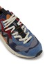 Detail View - Click To Enlarge - FLOWER MOUNTAIN - Lenzan Man Suede Textile Men's Sneakers