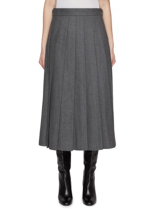 Main View - Click To Enlarge - LE17SEPTEMBRE - Pleated Wool Skirt