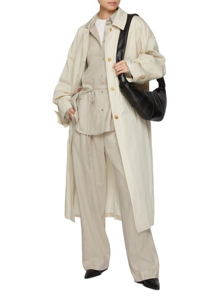 Figure View - Click To Enlarge - LE17SEPTEMBRE - Paneled Cotton Trench Coat