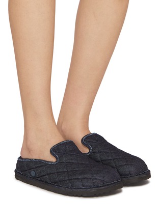 Figure View - Click To Enlarge - BIRKENSTOCK 1774 - Eliscu Stone Washed Denim Mules