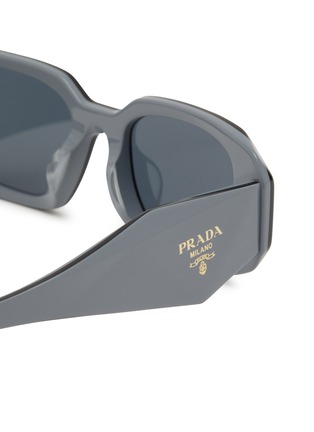 Detail View - Click To Enlarge - PRADA - Acetate Rectangle Sunglasses