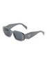 Main View - Click To Enlarge - PRADA - Acetate Rectangle Sunglasses