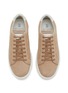 Detail View - Click To Enlarge - BRUNELLO CUCINELLI - Semi Polished Leather Men's Sneakers