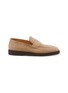 Main View - Click To Enlarge - BRUNELLO CUCINELLI - Semi Polished Suede Penny Loafers