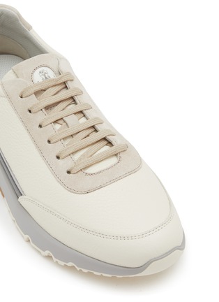 Detail View - Click To Enlarge - BRUNELLO CUCINELLI - Low Top Leather Men's Sneakers